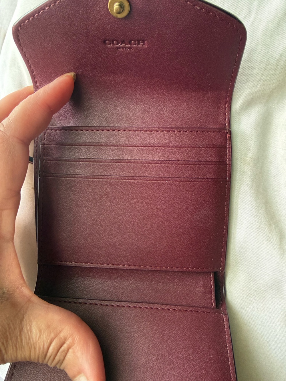Coach Wyn Small Wallet in Colorblock Signature Canvas - Picture 8 of 12
